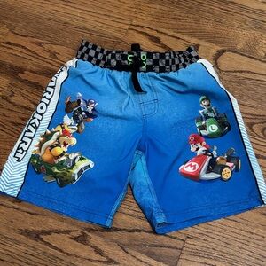 Kids Blue Racing Theme Shorts